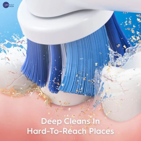 Oral-B  Revolution DB 400.010 Battery Powered Toothbrush 2 Minutes Timer, Remove Plaque with Deeper Reach between teeth, Soft Rubberized Ergonomic Handle 2D Cleaning - White - Image 3
