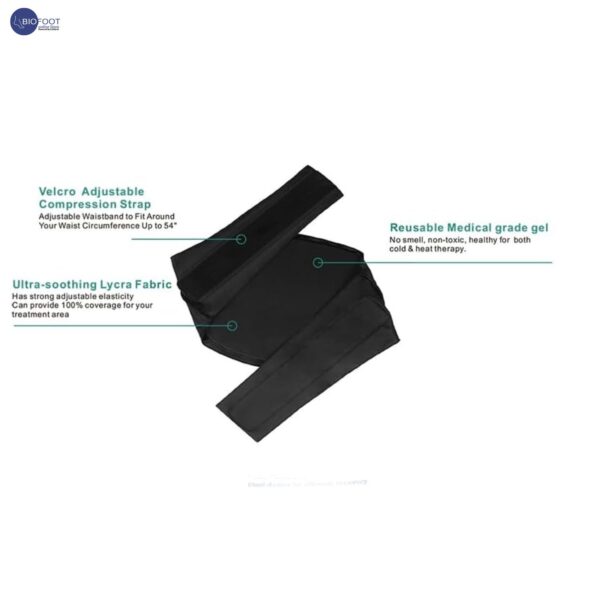 Q-Tech Cryo-Thermal Sleeves Solid Silicone Gel, Hot and Cold Pack for Lower Back Rehabilitation - Image 5