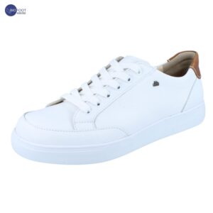 Finn Comfort Brandon Weiss/Saddle Size 9.5/44