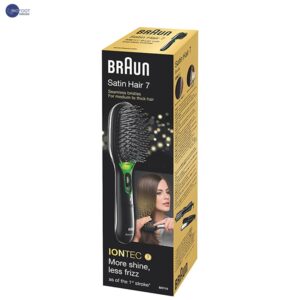 Braun Satin 7 Hair Styler Comb Brush, Black, BR710