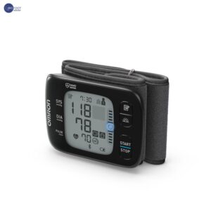 OMRON RS7  Intelli IT Automatic Wrist Blood Pressure Monitor for Home Use or on The Go - Clinically Validated BP Monitor Including Use on Obese People, Blood Pressure Machine with Free Smartphone App and Positioning Sensor