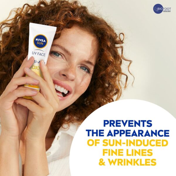 NIVEA Sun Anti Age Q10 50High cream for Normal and Dry Skin 50ml - Image 3