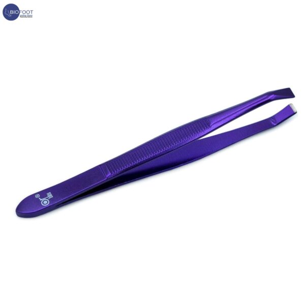 Or Bleu CT-409A Electroplated Square Tip Tweezers - Image 4