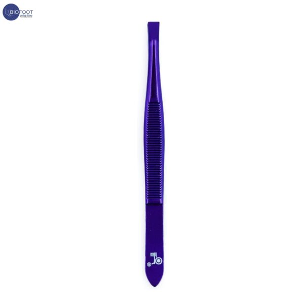 Or Bleu CT-409A Electroplated Square Tip Tweezers - Image 3