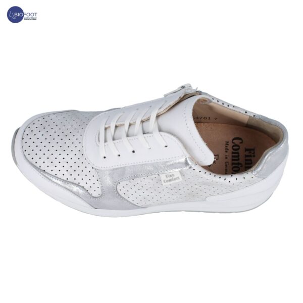 Finn Comfort Mori Weiss/Bianco/Silber Size 7.5/41 - Image 4