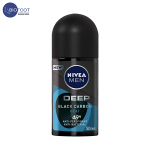 Nivea Deodorant Deep Black Carbon Beat 48H Roll On 50ml