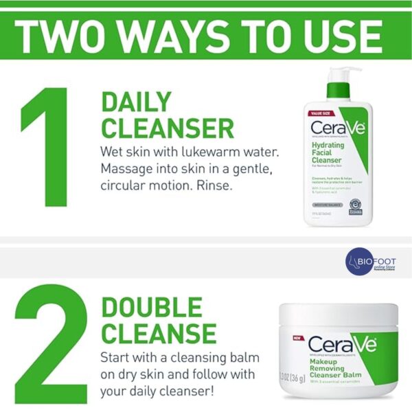CeraVe Hydrating Facial Cleanser 355ml - Image 2