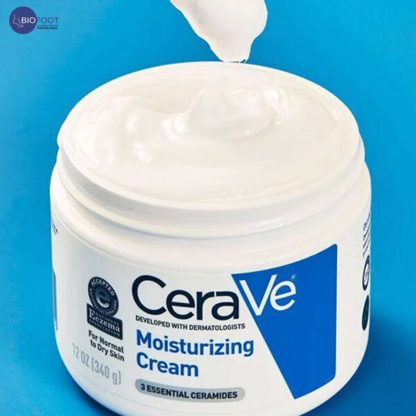 CeraVe Moisturizing Cream | 48H Body and Face Moisturizer for Dry to Very Dry Skin with Hyaluronic Acid and Ceramides, Fragrance Free 340g - Image 2