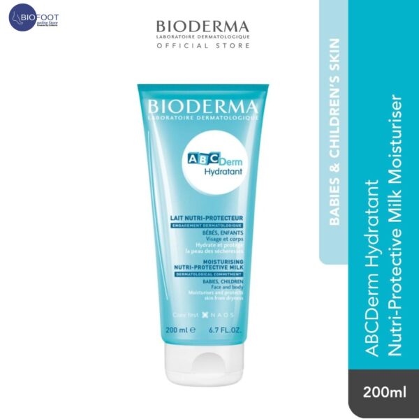 Bioderma Abcderm Hydrating Cream Body Lotions, 200ml - Image 3