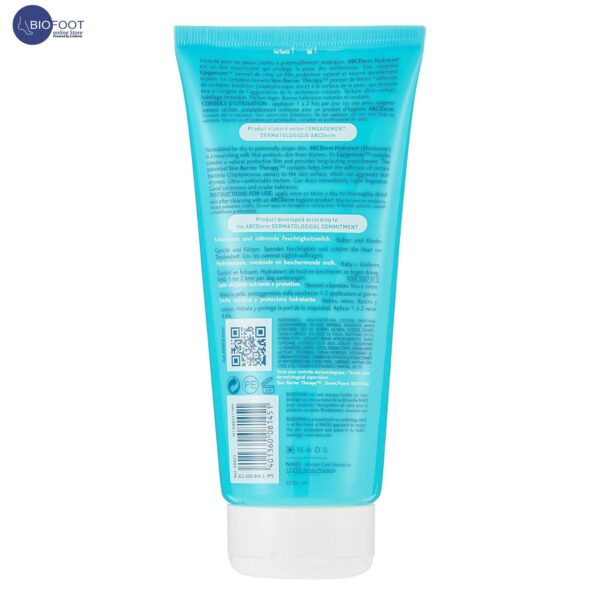 Bioderma Abcderm Hydrating Cream Body Lotions, 200ml - Image 2