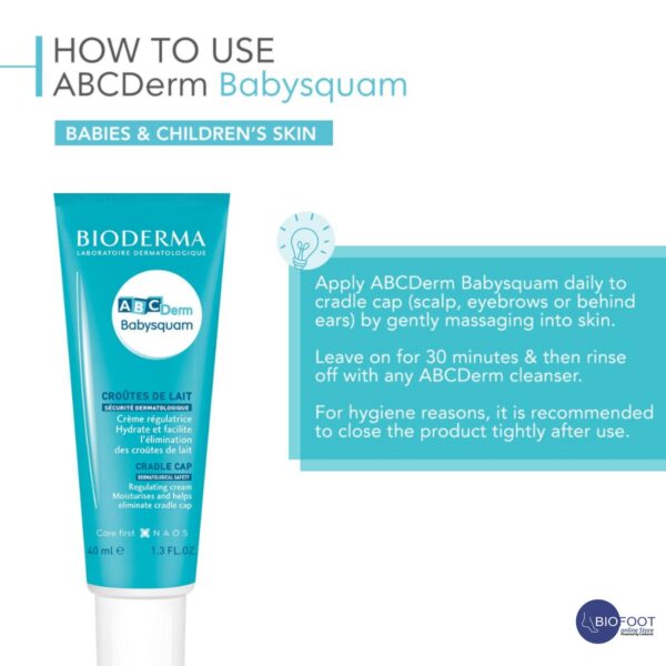 Bioderma Abcderm Babysquam Milk Crust 40ml - Image 4
