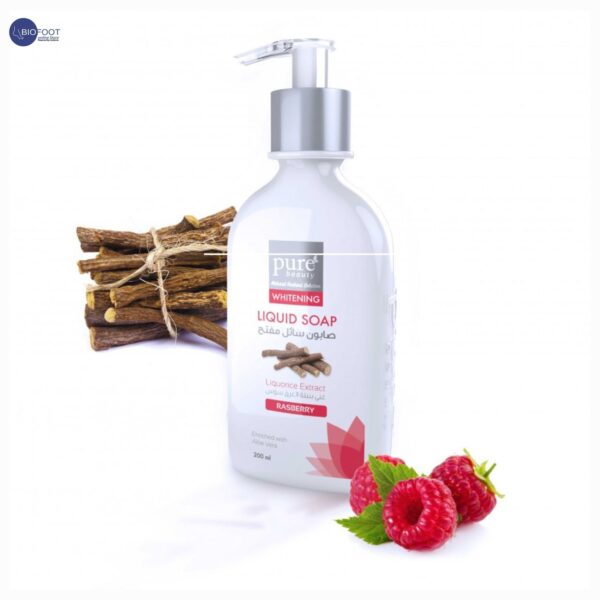 Pure Beauty Whitening Liquid Soap Rasberry 200ml - Image 3