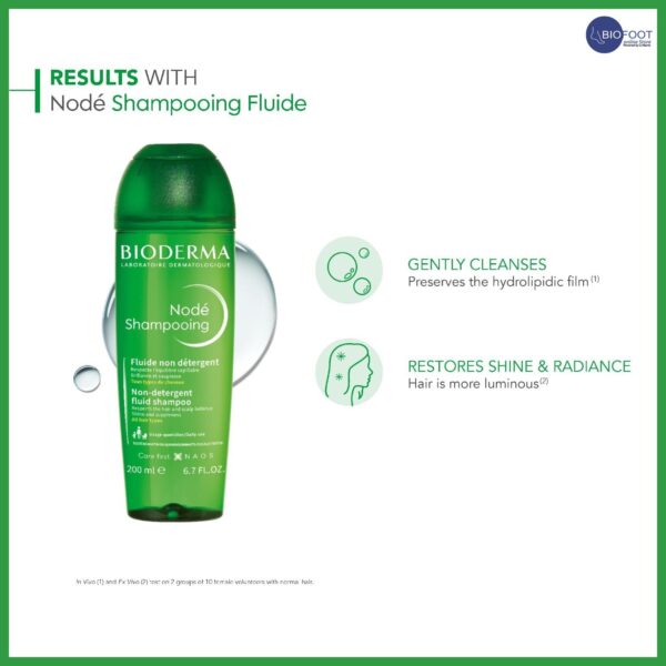 Bioderma Node Fluid Hydrolipidic Film Respect Gentle Shampoo For Normal Hair - Image 3