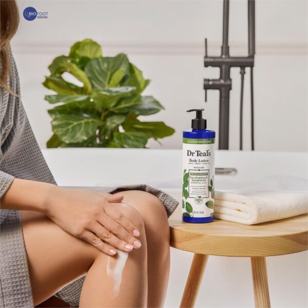 Dr Teal's Eucalyptus & Spearmint Essential Oil Body Lotion 532ml - Image 4