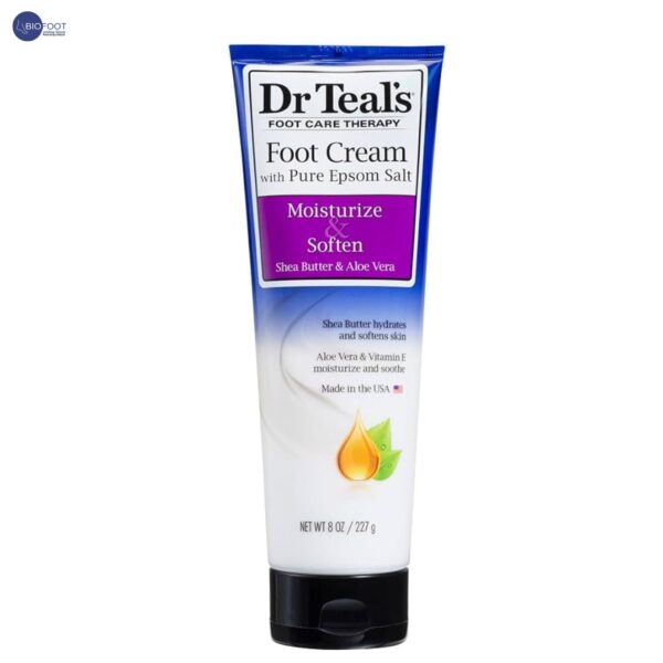 Dr Teal's Foot Cream with Pure Epsom Salt Moisturize & Soften 227g