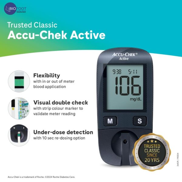 Accu-chek Active Blood Glucose Monitoring System with 10strips - Image 2
