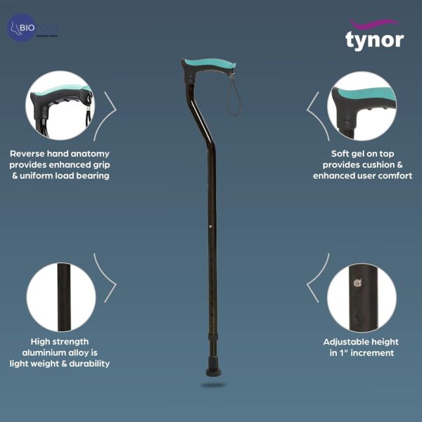 Tynor walking Aids Stick W3098 - Image 4