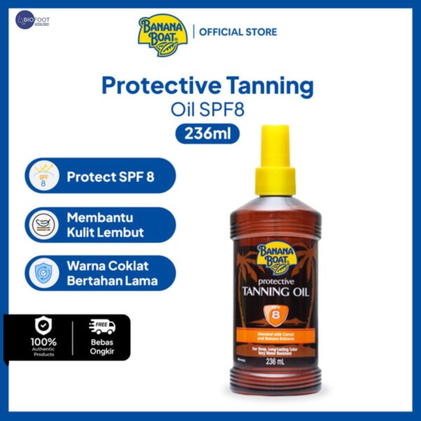 Banana Boat Protective Tanning Oil Spf8, 236 ml - Image 3