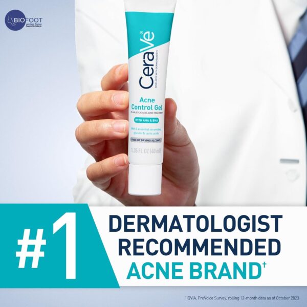 CeraVe Acne Control Gel 2% Salicylic Acid Acne Treatment 40ml - Image 5