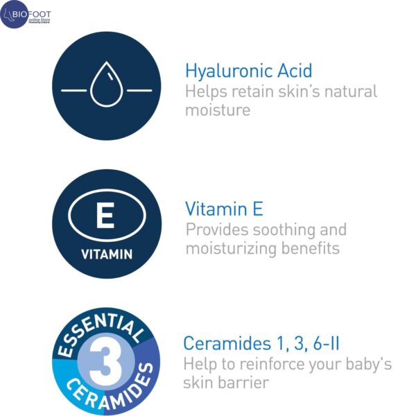 Cerave baby wash & shampoo, fragrance, paraben, & sulfate free shampoo for tear-free baby bath time, 237ml - Image 3