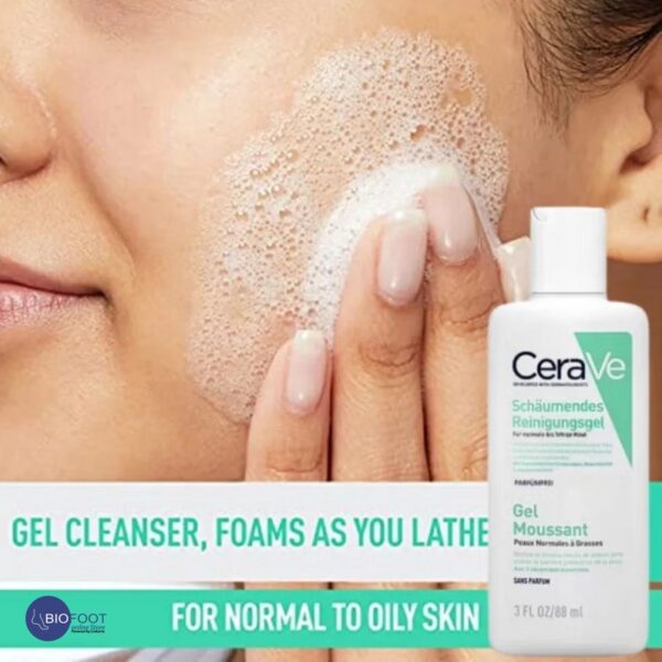 CeraVe Foaming Cleansing Gel 88ml - Image 4