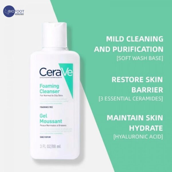 CeraVe Foaming Cleansing Gel 88ml - Image 2