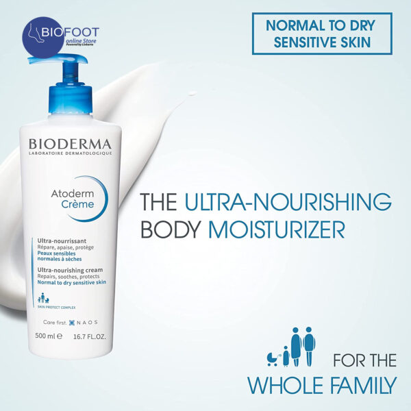 Bioderma Atoderm Creme Ultra-nourishing cream for Normal to sensitive dry skin, 500ml - Image 5