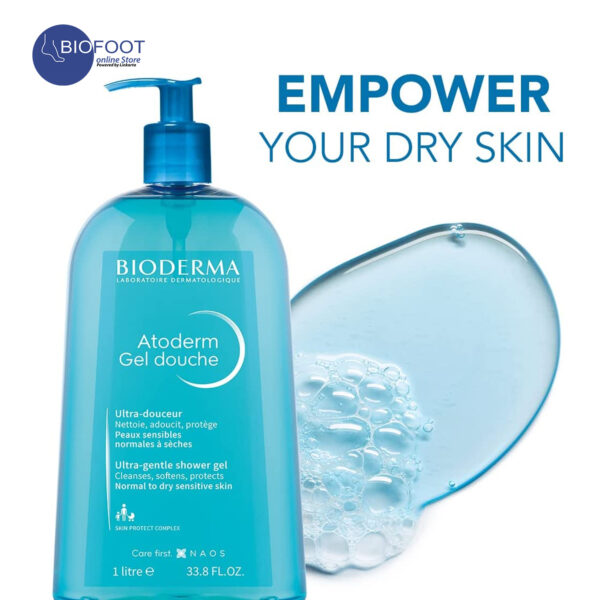 Bioderma Atoderm Shower Gel, Ultra-Gentle & Soap-Free, 500 ml - Image 4