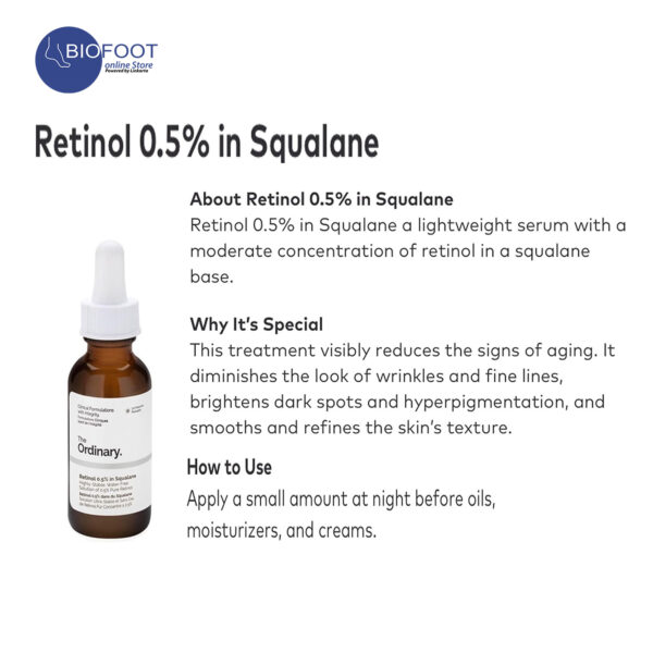The Ordinary Retinoids Retinol 0.5% in Squalane 30ml - Image 2
