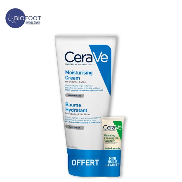 Cerave Body Moisturizing Cream dry to very dry skin 117ml + Hydrating Foaming Oil Cleanser 15ml - Image 5