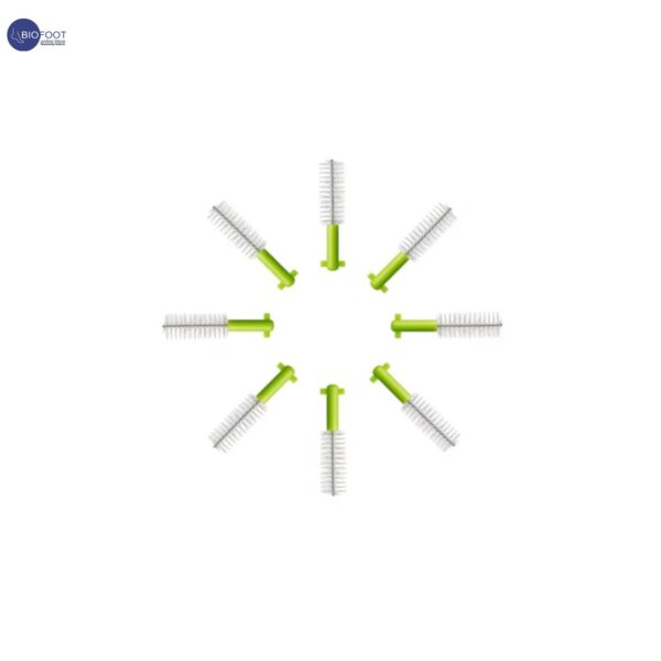 Curaprox CPS Prime 011 Interdental Brush Refills | 8 Ultra-Fine Brushes (1.1mm - 5mm) for Effective Plaque Removal & Optimal Oral Hygiene, Lime Green Pack - Image 2