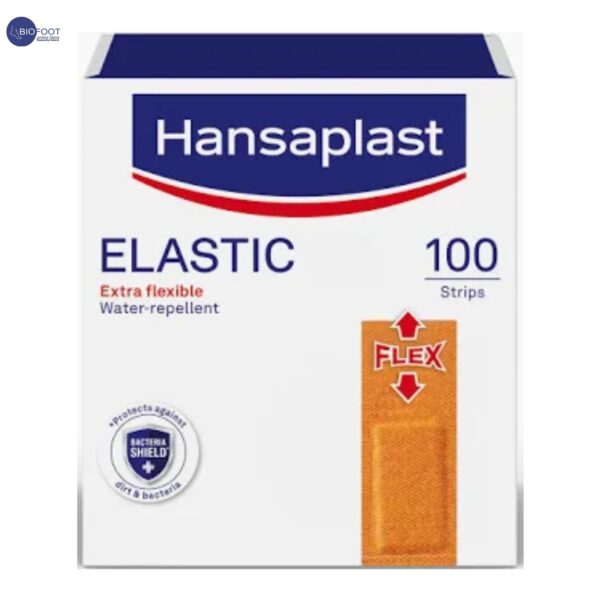 Hansaplast Elastic Plasters, Extra Flexible & Breathable, 100 Strips