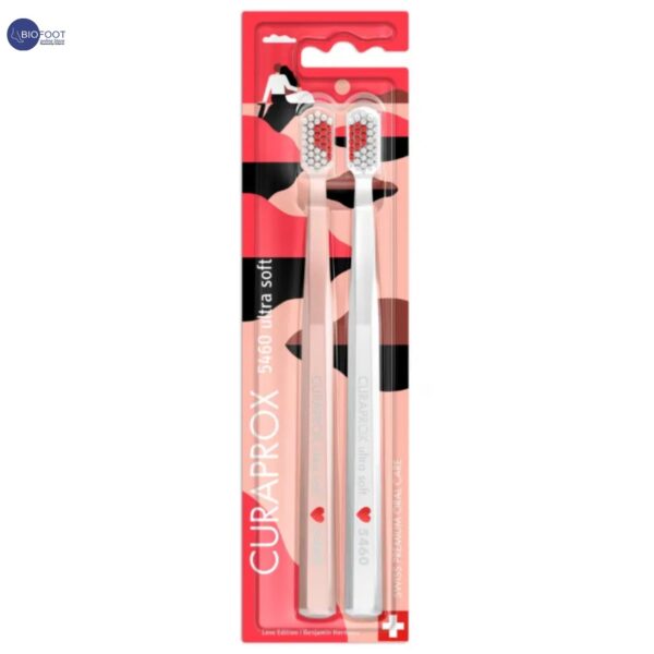 Curaprox CS 5460 Duo Love Edition 2025 Toothbrush Set | 2 Ultra-Soft Brushes for Gentle Cleaning | Perfect for Sensitive Gums | Limited Edition