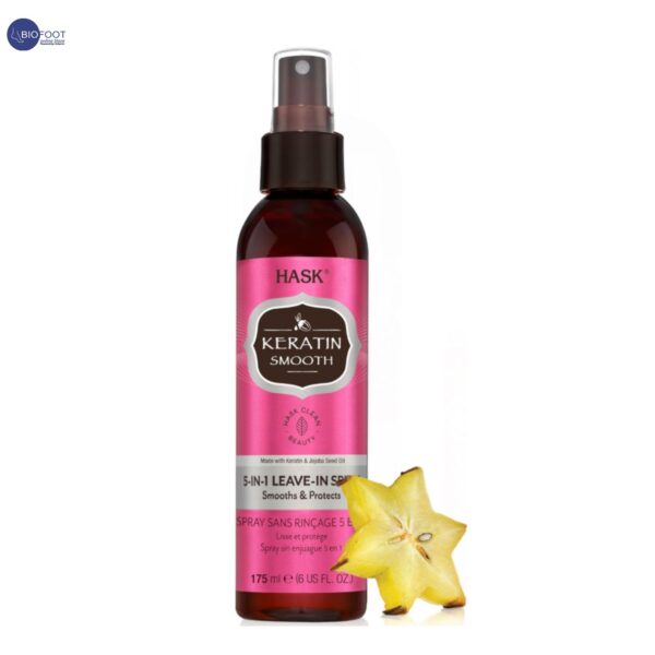 Hask  Keratin Smooth 5IN1Leave in spray Smooth & Protects 175ml