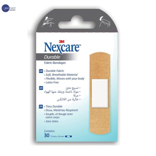 Nexcare Durable Fabric Bandage 30pcs One Size - Image 2