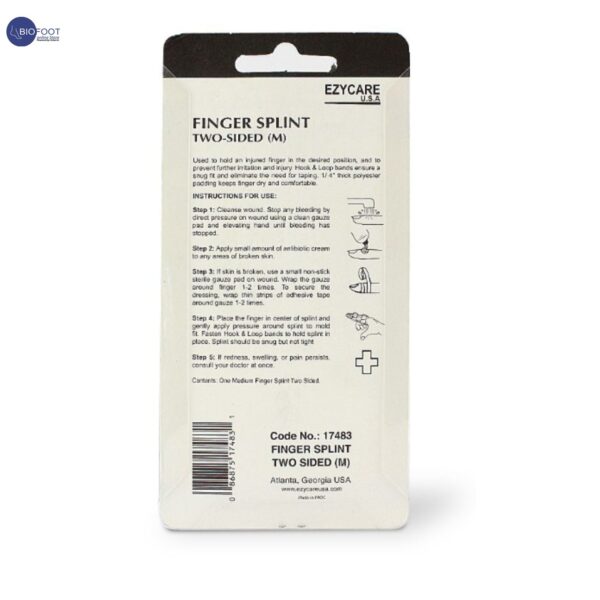 Ezycare Two Sided Finger Splint 17483 - Image 2