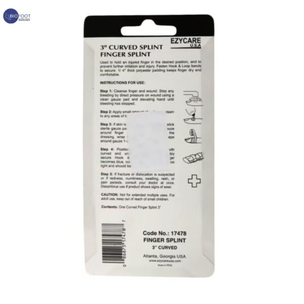 Ezycare Plus 3'' Curved Finger Spint - Image 2