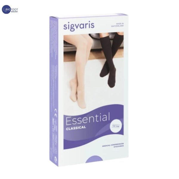 SIGVARIS Essential Classical CL.2 CALF PLUS L Closed Toe Caramel