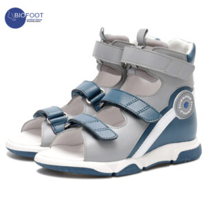Pricepard Orthopedic Kids Sandal Grey Navy Blue TXD-LHZX