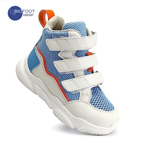 Princepard Orthopedic Kids Shoe White Blue TQDW-LB - Image 2