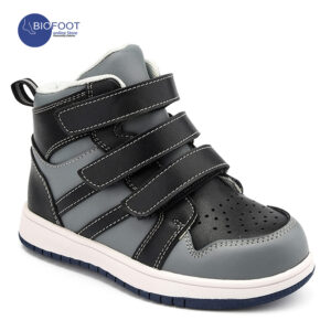Princepard Orthopedic Kids Shoe Silver Black AJ-HHY-ZX