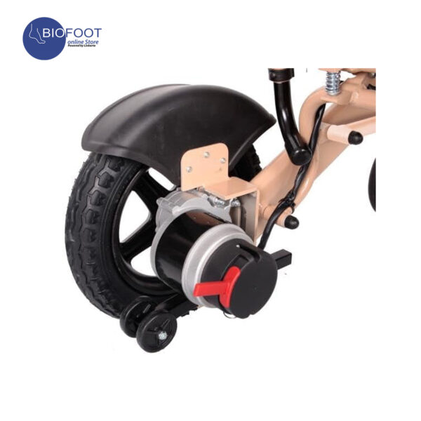 EnjoyCare Electrical Lightweight Foldable Aluminum Frame Power Wheelchair EPW601A (Silver) - Image 3