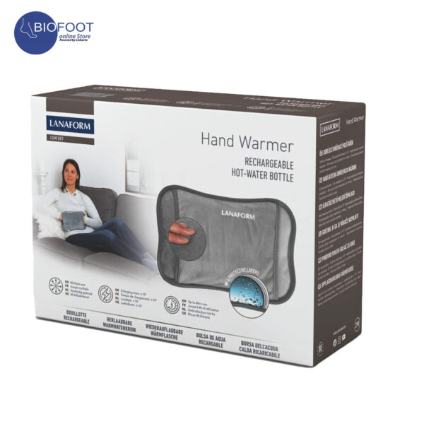 Lanaform Hand Warmer Rechargeble Hot Water Bottle Grey - Image 5