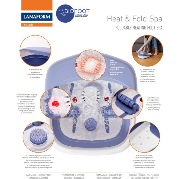 Lanaform Heat & Foot Spa Foldable heating Foot Spa LA110416 - Image 6