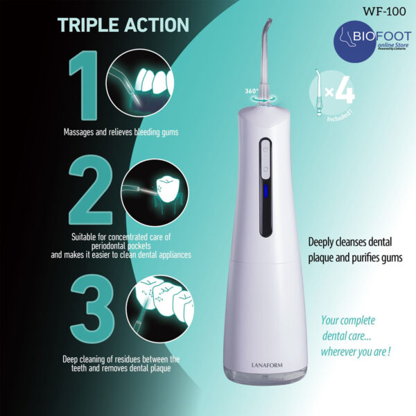 Lanaform WF-100 Oral Irrigator Deeply Gum Cleanses Dental - Image 2