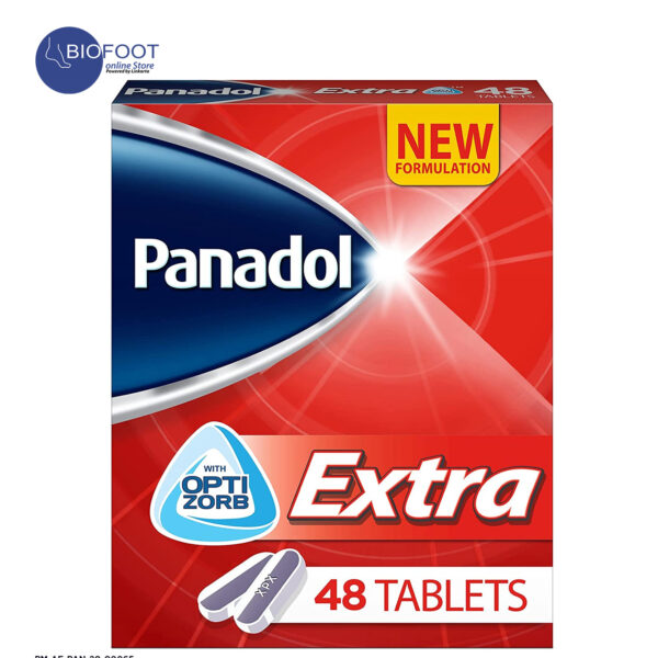Panadol Extra with Optizorb for Fast Pain Relief for Headaches, Toothaches & Period Pain, 48 Tablets