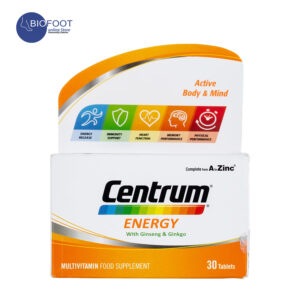 Centrum Energy A to Zinc Ginseng & Ginkgo B6 & B12 Tablets 30 Tablets