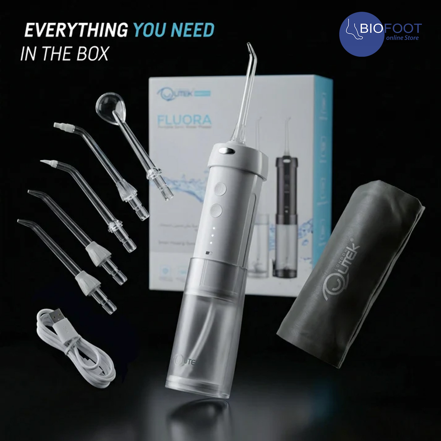 Qutek- Floura-Portable Sonic Water Flosser - Image 3